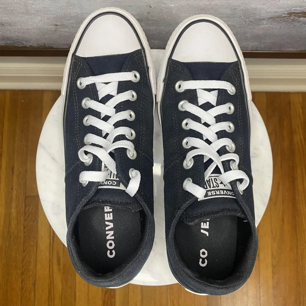 Converse Chuck Taylor All Star 2 Shoes Womens Size 9 Black Low Top Sneakers - Picture 7 of 10